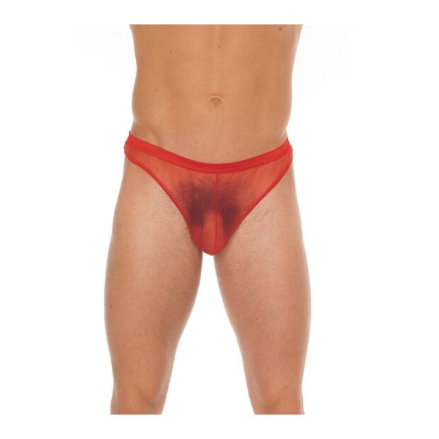 Amorable by Rimba Transparenter String Einheitsgröße Rot
