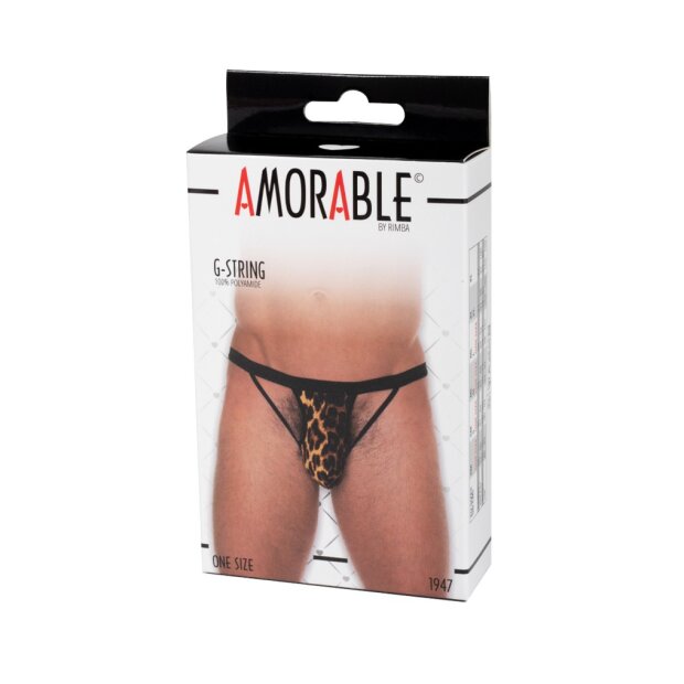 Amorable by Rimba Open thong One Size Leopard Print