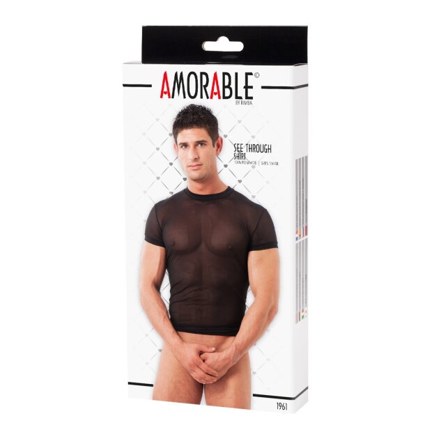 Amorable by Rimba Transparentes T-Shirt M/L Schwarz