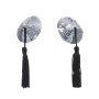 Amorable by Rimba Nipple Covers with Fringes Silver