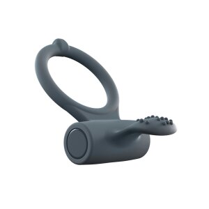 DORCEL Cockring with clitoral stimulation gray