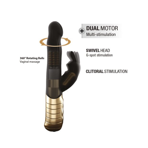 DORCEL Vibromasseur Baby Rabbit 2.0 noir - Or