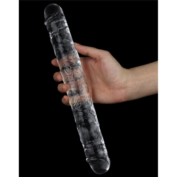 LoveToy Flawless Clear Double Dildo 12" / 30 cm Transparant