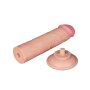 LoveToy - Sliding Skin Dildo 20 cm (Ø 3.8 cm) - Nude