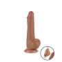 LoveToy - Sliding Skin Dildo 19.5 cm (Ø 3.6 cm) - Brown