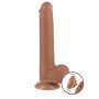 LoveToy - Sliding Skin Dildo 22 cm (Ø 3.7 cm) - Brown