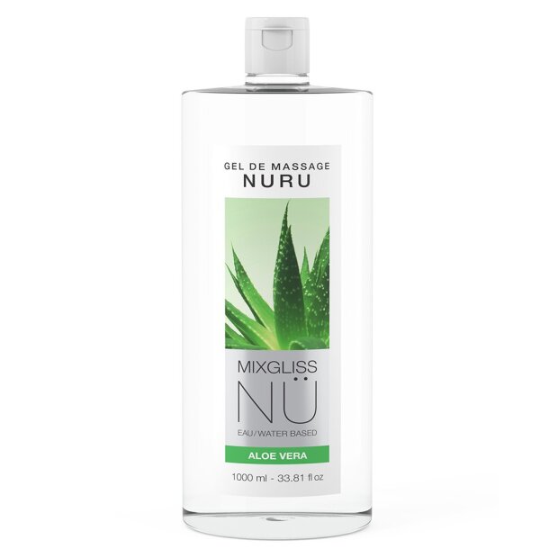 Mixgliss NU Aloe Vera 2-in-1 Massage Gel and Water-based Lubricant 1000 ml