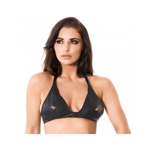 Rimba Peephole Bra Click Fastening One Size Black