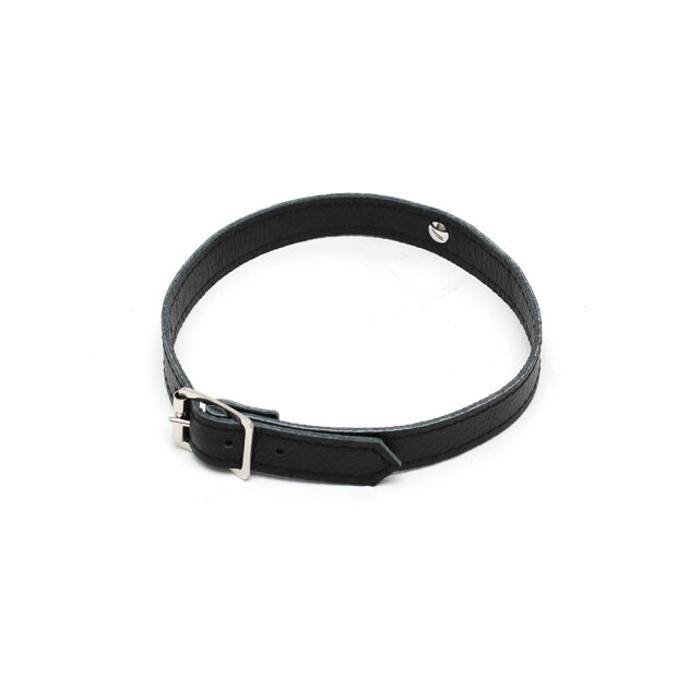 Rimba Narrow Collar with Ring Black