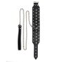 Rimba Collier avec Clous et Chaînes Noir