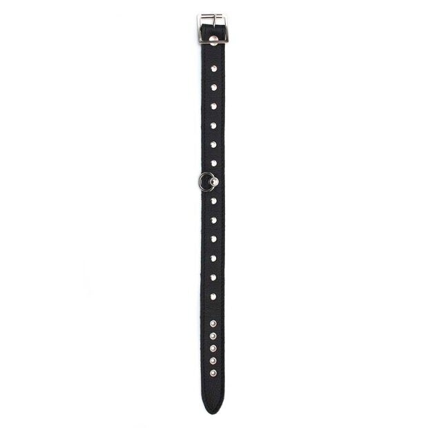 Rimba Collier Simple Décoré de Clous Noir M-L