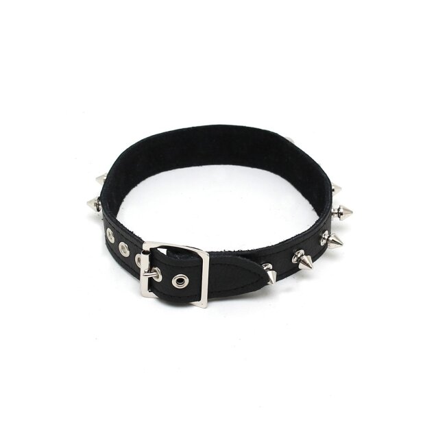 Rimba Collier Décoré de Pointes Noir M-L