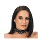 Rimba Collier Décoré de Pointes Noir M-L