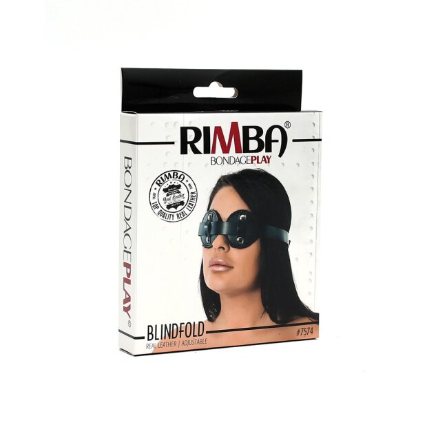 Rimba Augenmaske aus Leder Schwarz