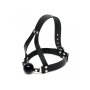 Rimba Ball Gag mit Kopfriemen Schwarz Ø 4,4 cm