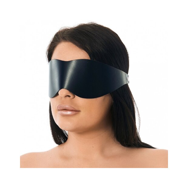 Rimba Augenmaske aus Leder Schwarz
