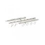 Rimba Adjustable Spreader Bar with 4 Rings Silver 55-85 cm
