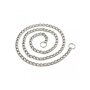 Rimba Chaîne avec porte-clés Argent 100 cm