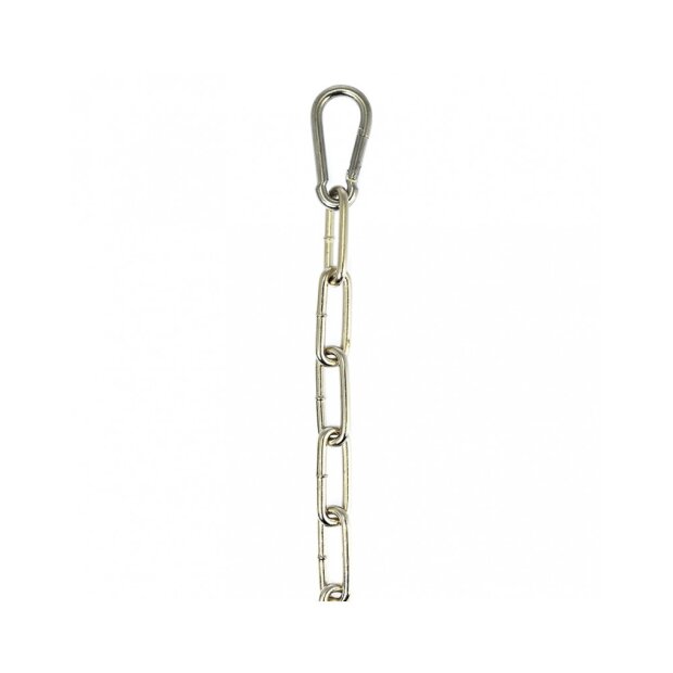 Rimba Chain with 2 Carabiner Hooks Silver 100 cm