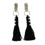 Rimba Nipple clamps with little leather whip attached
