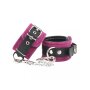 Rimba Handfesseln mit Karabinerhaken Schwarz Rosa