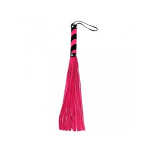 Rimba Flogger avec 36 lanières Rose Noir