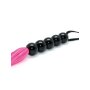 Rimba Silikon Flogger Rosa Schwarz 38 cm