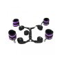 Rimba Soft Bondage Under the Mattress Set 5-Piece Purple Black