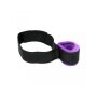 Rimba Soft Bondage Upper Leg to Wrist Cuffs 2-Piece Purple Black