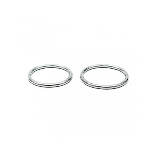 Rimba 2-teiliges Cockring-Set aus Metall Silber Ø...