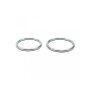 Rimba 2-teiliges Cockring-Set aus Metall Silber Ø 5,0-5,5 cm