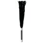 Rimba Suede Flogger with glass handle and crystal 58 cm