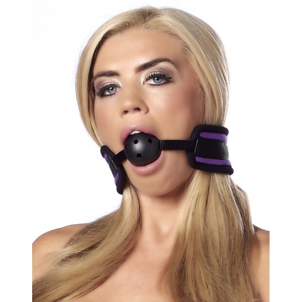 Rimba Ballgag Lila Schwarz Ø 4,5 cm