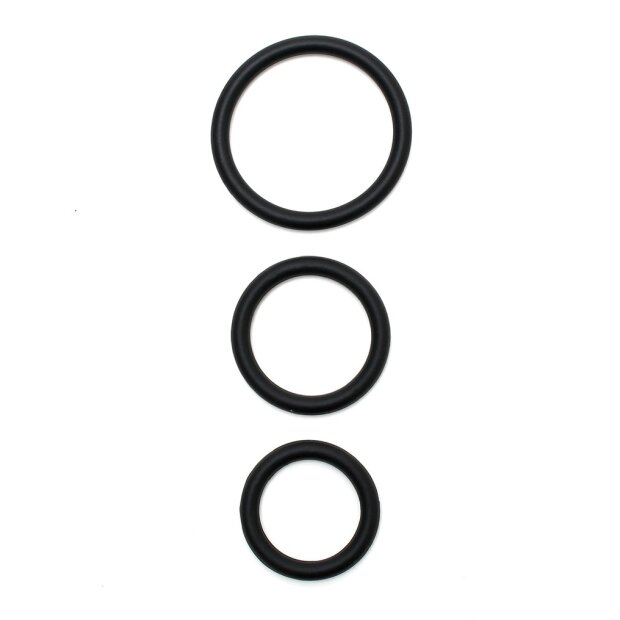 Rimba Trio d’Anneaux Péniens Flexibles en Silicone Ø 3 cm - 5 cm