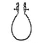 Rimba Nippelklemmen mit Kette Schwarz