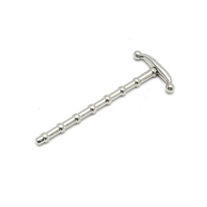 Rimba Gerippter Harnröhrenstab Silber 8 mm