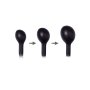 Rimba Latex Play - Inflatable Anal Plug with Pump - Black