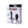 Rimba Latex Play - Inflatable Anal Plug with Pump - Black