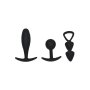 Rimba Toys - Basel - Set of Butt Plugs Size M - Black