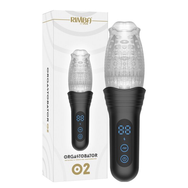 Rimba Toys – Orgastobator 02 – Male Masturbator – Black & Transparent
