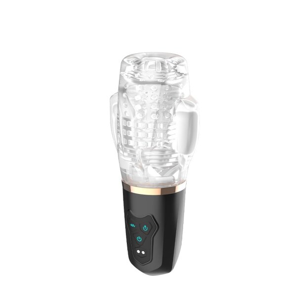 Rimba Toys – Orgastobator 03 – Male Masturbator – Black & Transparent
