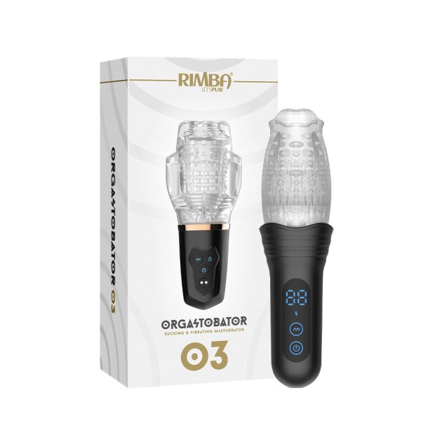 Rimba Toys – Orgastobator 03 – Male Masturbator – Black & Transparent
