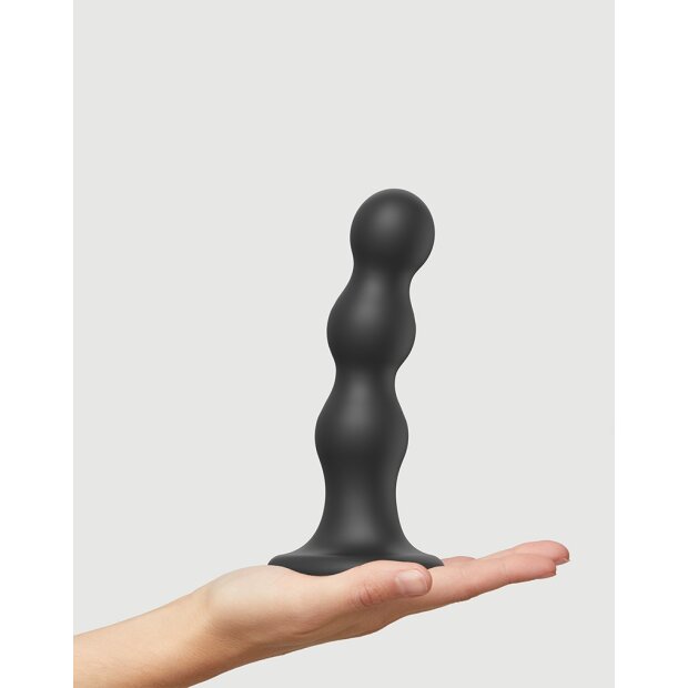 Strap-On-Me - Dildo Plug Balls Size L - Black - 16,5 cm