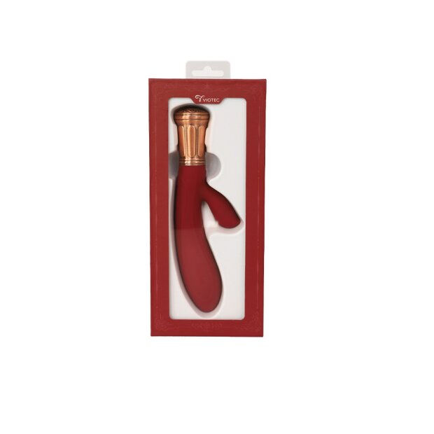Viotec - Mina - Rabbit Vibrator - Gold & Wine Red