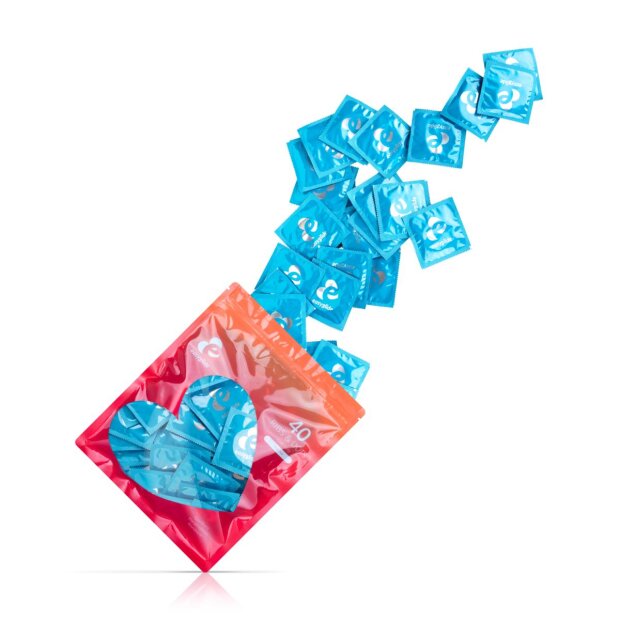 EasyGlide - Ribs and Dots Condoms - 40 pieces