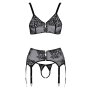 Cotelli Collection Ensemble Soutien-gorge blanc noir S