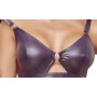 Cotelli Collection bra and briefs purple S