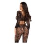 Leg Avenue Crop top & footless tights O/S