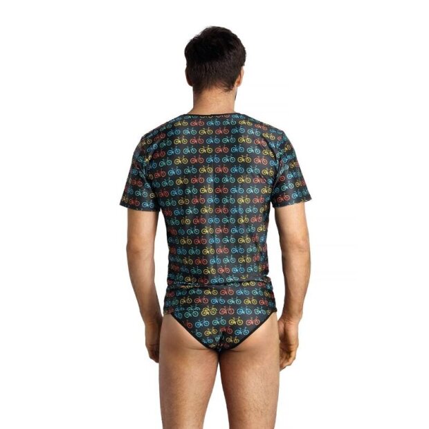 ANAIS Men Benito T-Shirt mit bunten Fahrrädern S - XL