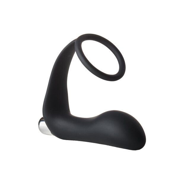Dream Toys Fantasstic Vibration Plug anal avec anneau pénien noir 3,4 cm